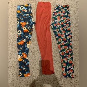 Lot of 3 TC lularoe leggings
